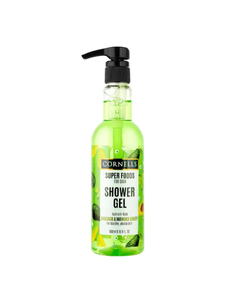 Buy Shower Gel Avocado Manuka Honey Moisturising Cornells 500ml