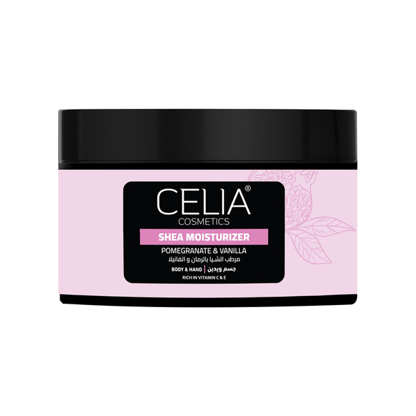 Celia Body and Hand Moisturizer Shea Pomegranate Vanilla 300g
