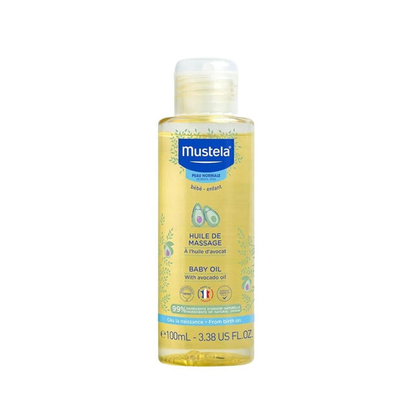 Baby Moisturizing Massage Oil Avocado Sensitive Skin Care Mustela 100ml