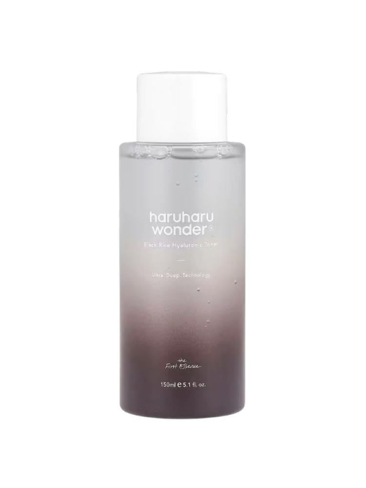 Toner with Hyaluronic Acid Black Rice Hydrating HaruHaru Wonder 150ml