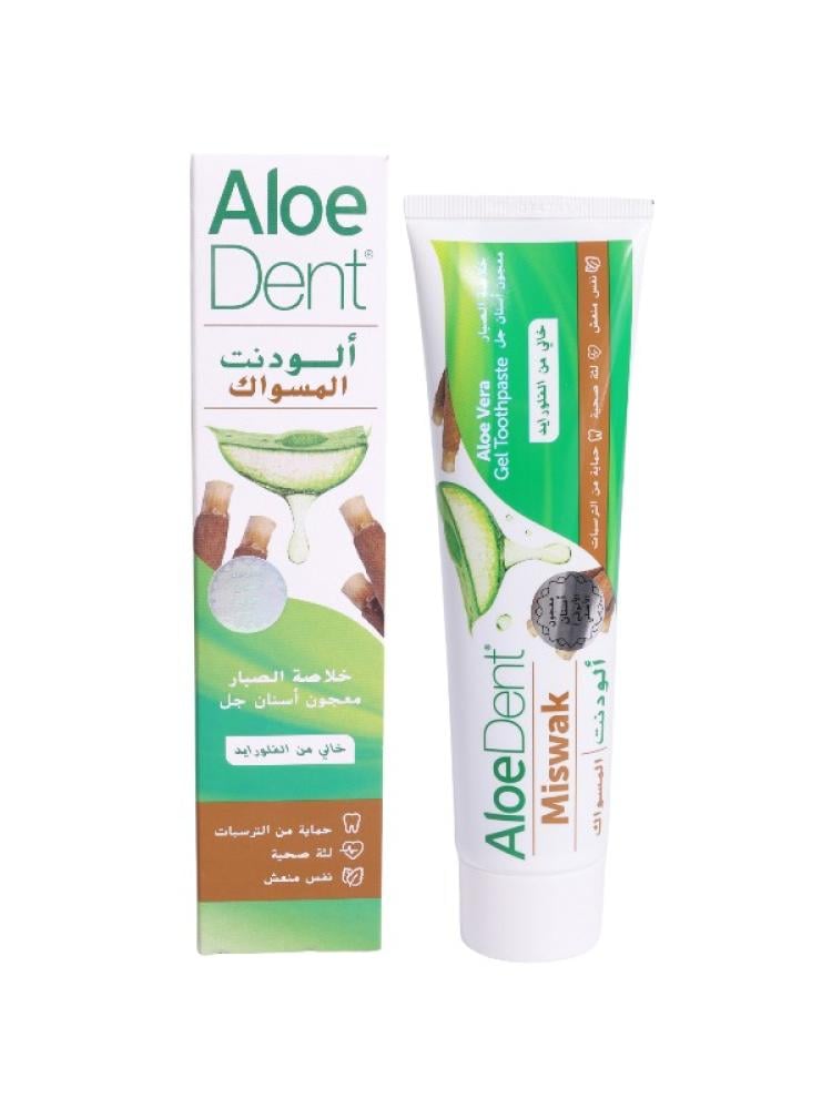 Toothpaste Without Fluoride Miswak Aloe Vera Natural Gum Protection Aloedent 100ml