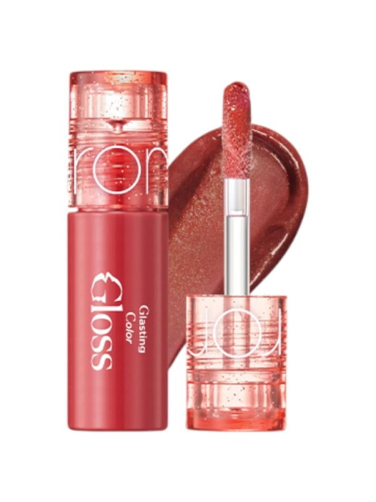 Romand Glasting Color Lip Gloss Pomelo Sparkle S09 Mini Size