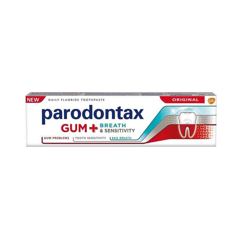 Parodontax Gum + Breath & Sensitivity Toothpaste with Fluoride, 75ml