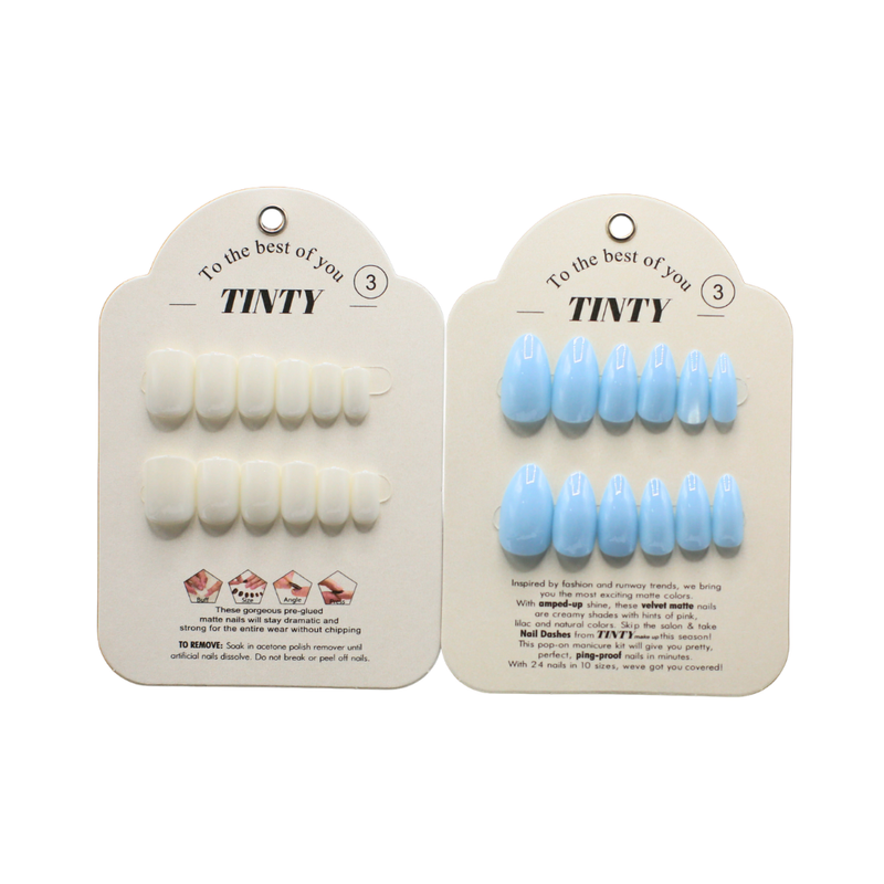 Tinty Artificial Nails No. 3 Adhesive Self-Adhesive
