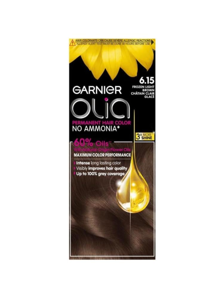 Light Brown Hair Dye Ammonia-Free Icy Brown Garnier Olia 1 Pack