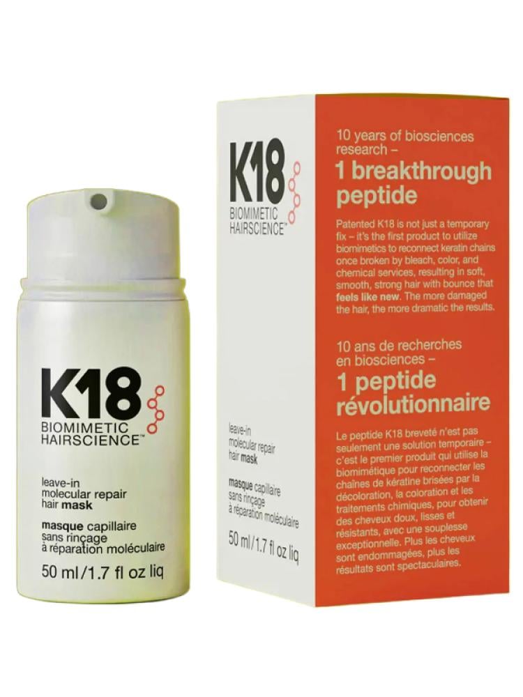 K18 Leave-In Hair Repair Mask - K18Peptide, Sulfate-Free - 50ml