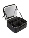 Salon System Makeup Bag with Mirror - Black