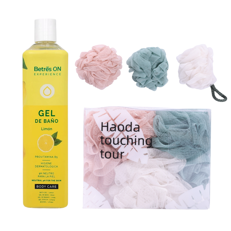Betres ON Lemon Shower Gel with Loofah Set - 750ml