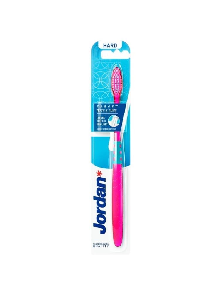 Hard Bristles Toothbrush Deep Cleaning Gum Care Manual Jordan 1 Piece