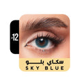 Blue Contact Lenses Monthly Sky Blue Cosmetic Elite 2pc