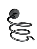 Salon System Spiral Wall Mount Hair Dryer Holder - Black - 13cm
