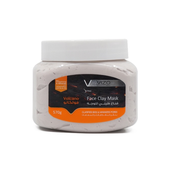 Vizo Volcano Clay Face Mask, Pore Minimizing, Oily Skin, 570g