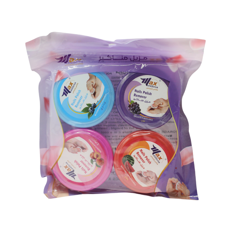 Max Elegance Nail Polish Remover Multi-Purpose 4 Pack