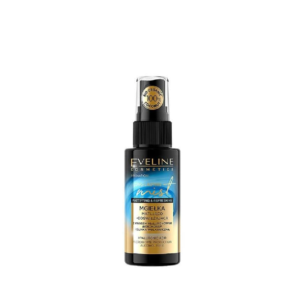 Eveline Organic Coconut Mattifying Facial Mist Hyaluronic Acid 50ml