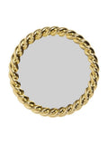 Salon System Round Hand Mirror with Gold Twist Frame