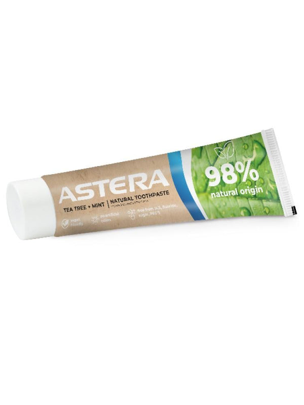 Natural Toothpaste with Tea Tree and Mint, SLS-Free, Astera, 75ml