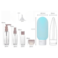 Love Me Beauty Travel Container Set, Empty Cosmetic Storage, Assorted Sizes