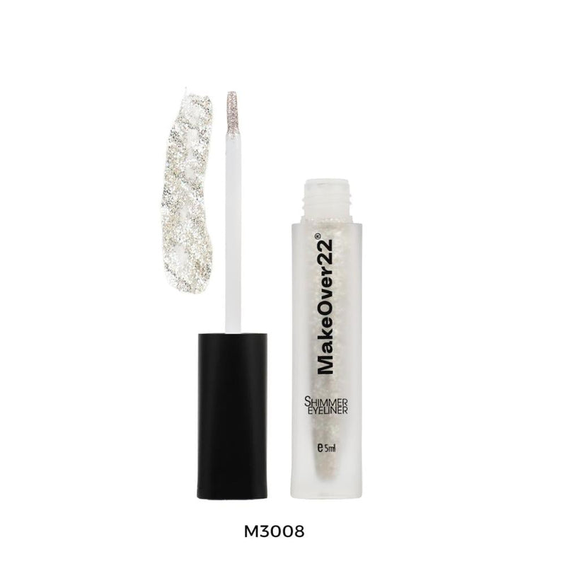 Make Over 22 M3008 Liquid Glitter Eyeliner, Smudge-Proof, Long-Lasting