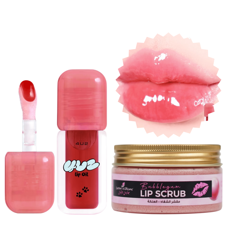 Lip Scrub and Oil Set Moisturizing Softening Burt's Bees 100ml + 3.8g