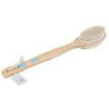 Beauty System Body Bath Brush Double Sided Long Wooden Handle