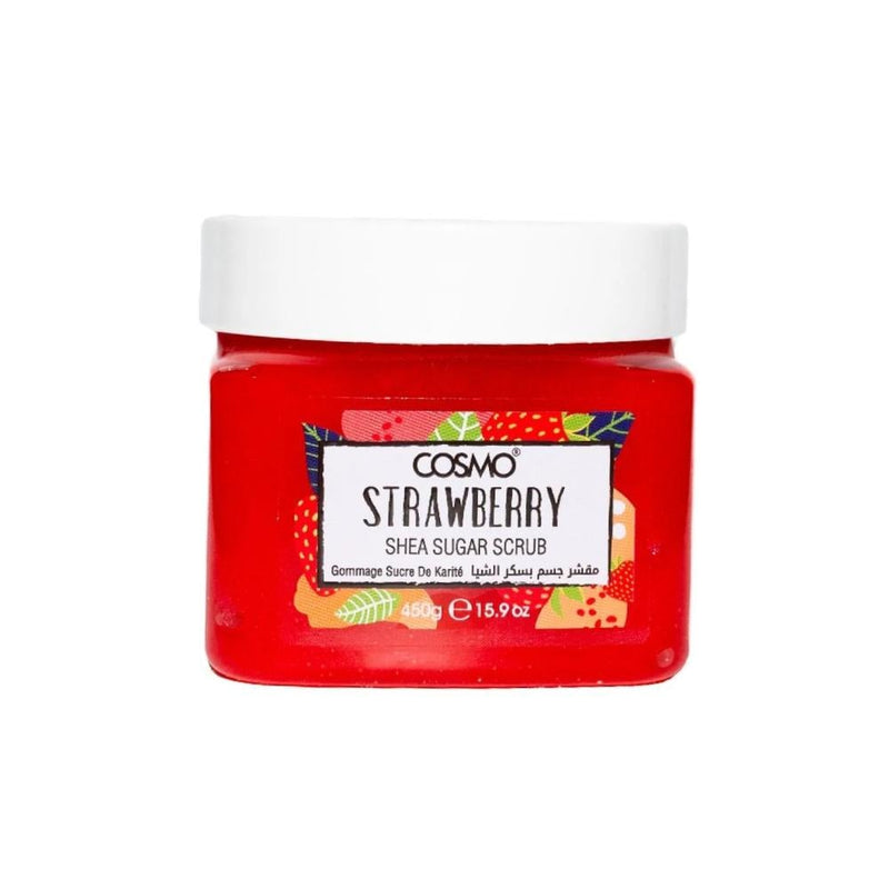 Cosmo Strawberry & Shea Butter Sugar Scrub for Exfoliation, 450g
