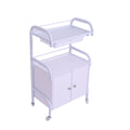 Salon System White Trolley with Top Drawer and Two Doors 85cm