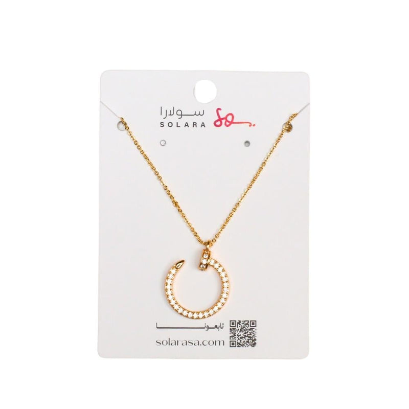 Necklace That Does Not Tarnish Gold Pendant Model C-103