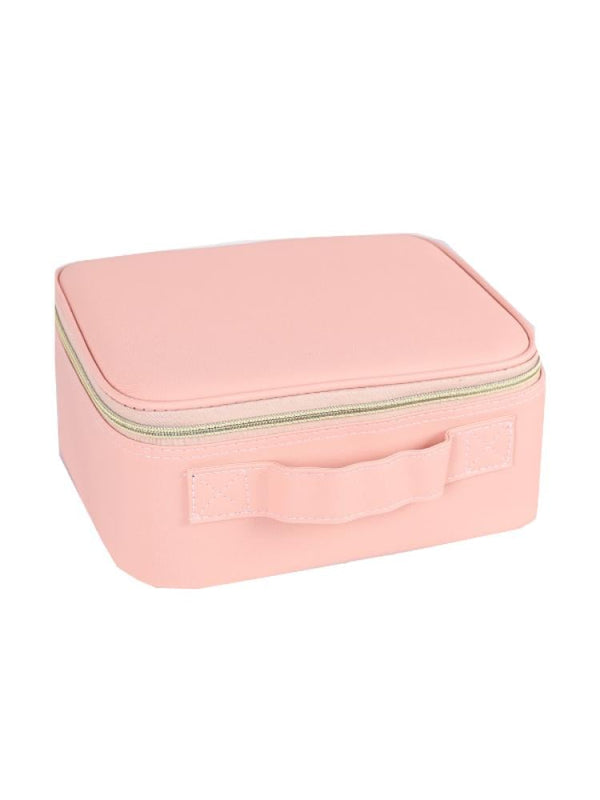 Salon System Makeup Bag with Mirror - Pink