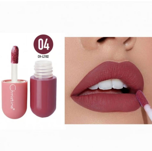 Christine Mini Matte Liquid Lipstick No. 4 Long-Lasting