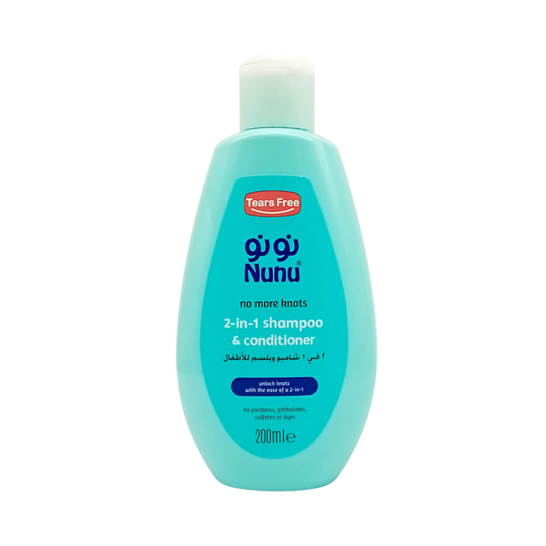 Nunu 2-in-1 Baby Shampoo and Conditioner Detangling 200ml