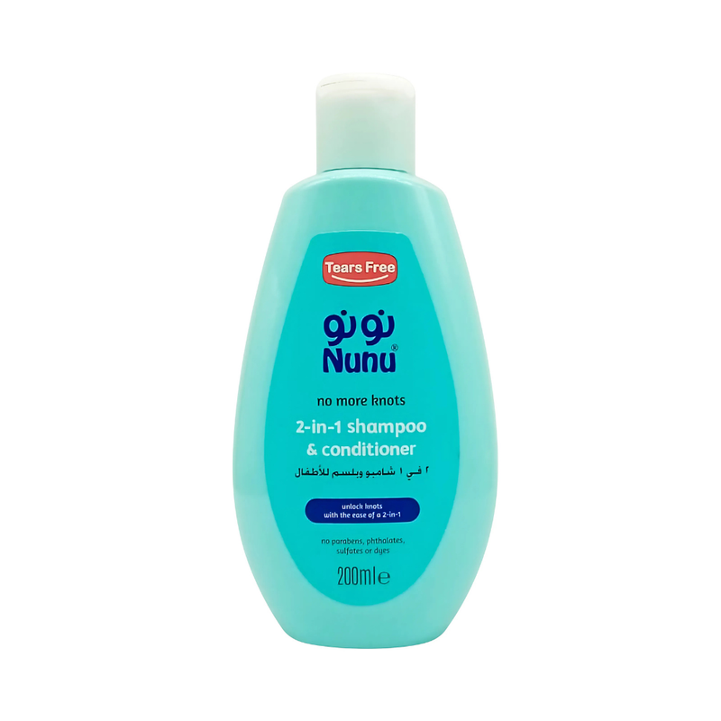 Nunu 2-in-1 Baby Shampoo and Conditioner Detangling 200ml