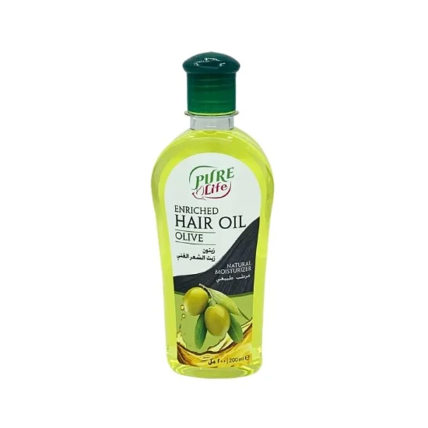 Pure Life Olive Hair Oil - Strengthens and Adds Shine - 200ml