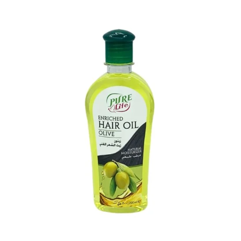 Pure Life Olive Hair Oil - Strengthens and Adds Shine - 200ml