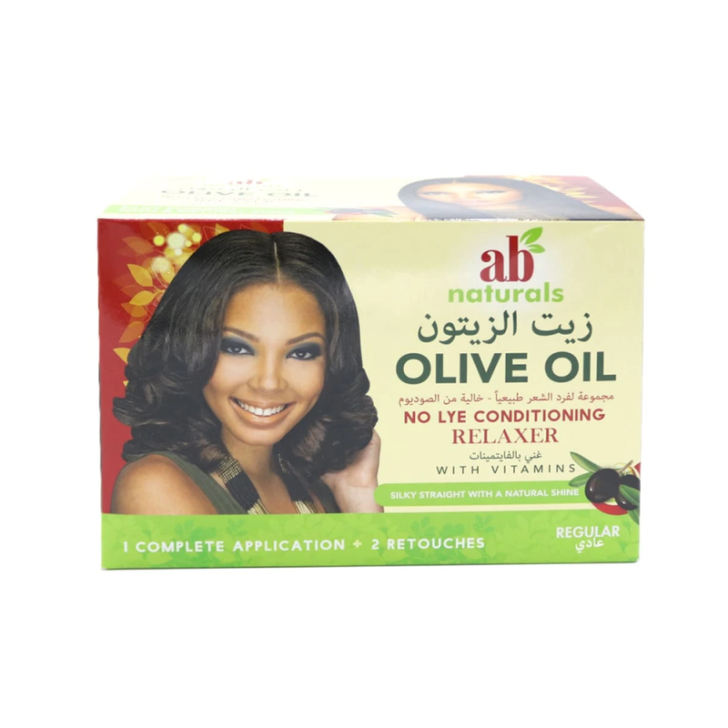 AB Naturals Olive Oil Hair Straightening Kit, Sodium-Free, Vitamin Enriched