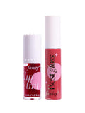 Lip Tint & Gloss Set Assorted Colors Long-Lasting Fanity 6ml