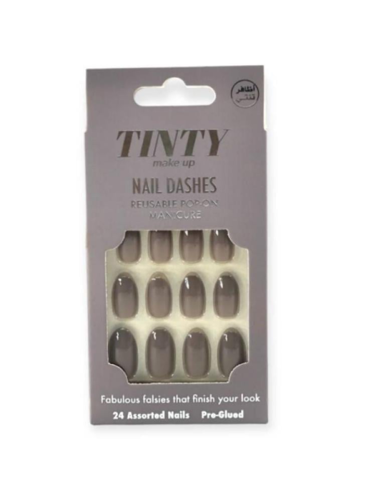 Press-On Adhesive Nails Natural Look Model MS1 Tinty 24 Pieces