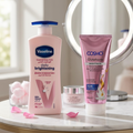 Vaseline Body Tone Lotion Set - Niacinamide, Vitamin C, Glutathione - 400ml + 330ml