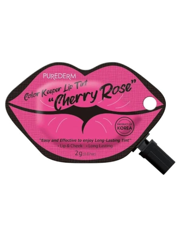 Lip & Cheek Tint Cherry Rose Long-Lasting Purederm 2g