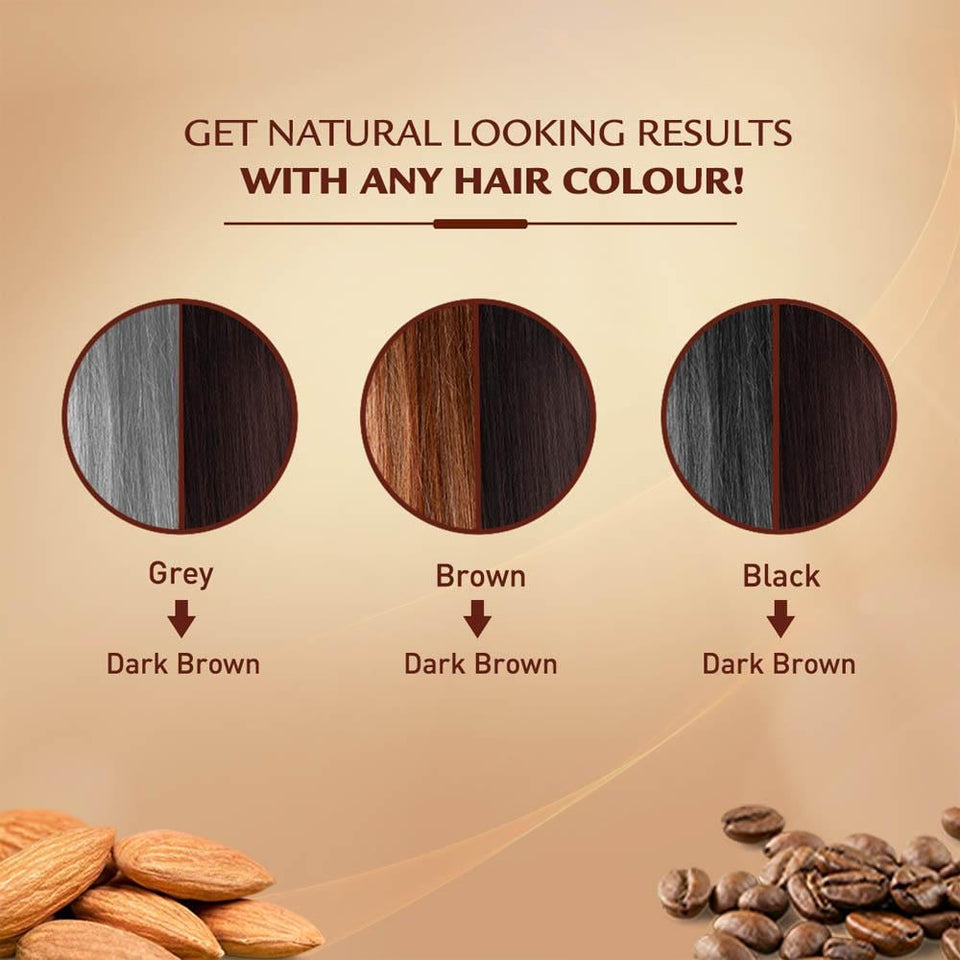 Vatika Oil Fusion Permanent Hair Colour Cream Dark Brown Natural Coverage 03