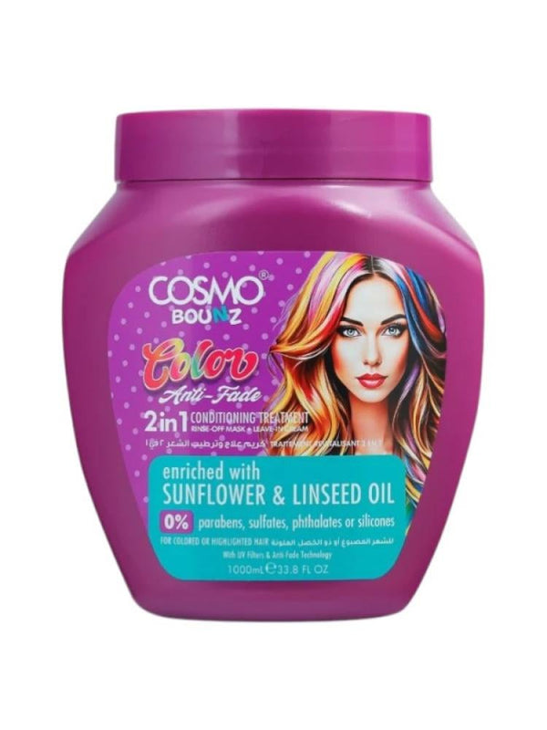 Cosmo 2-in-1 Color Anti-Fade Moisturizing Hair Treatment Cream - 1000ml