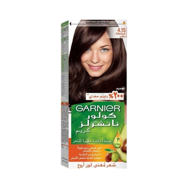 Chocolate Brown Hair Dye Permanent Rich Shade Garnier 112ml