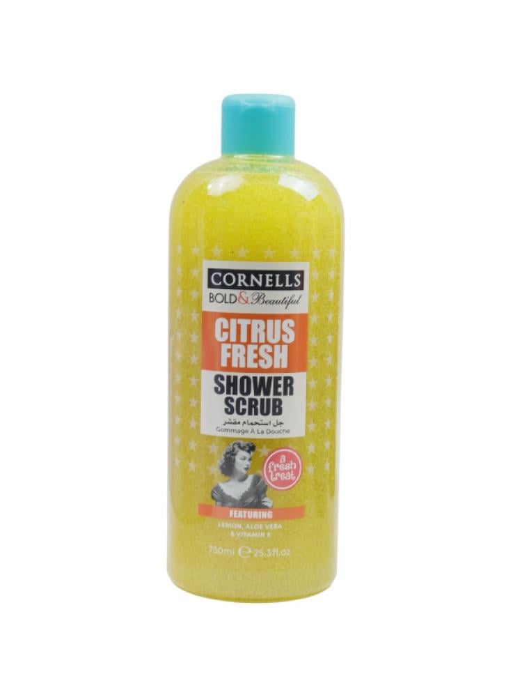 Cornells Citrus Exfoliating Shower Gel with Lemon, Aloe Vera & Vitamin E - 750 ml