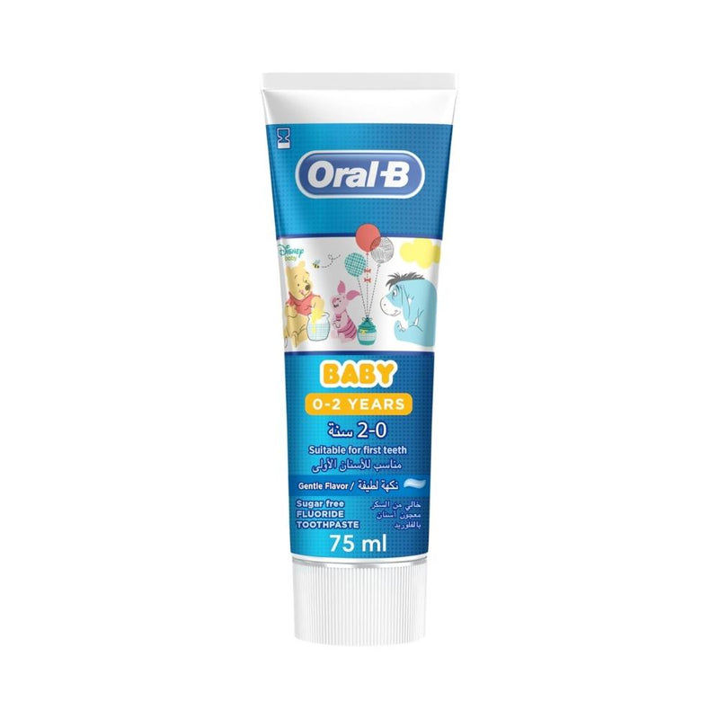 Oral-B Children's Toothpaste, Fluoride-Free, Sugar-Free, 0-2 Years, 75ml