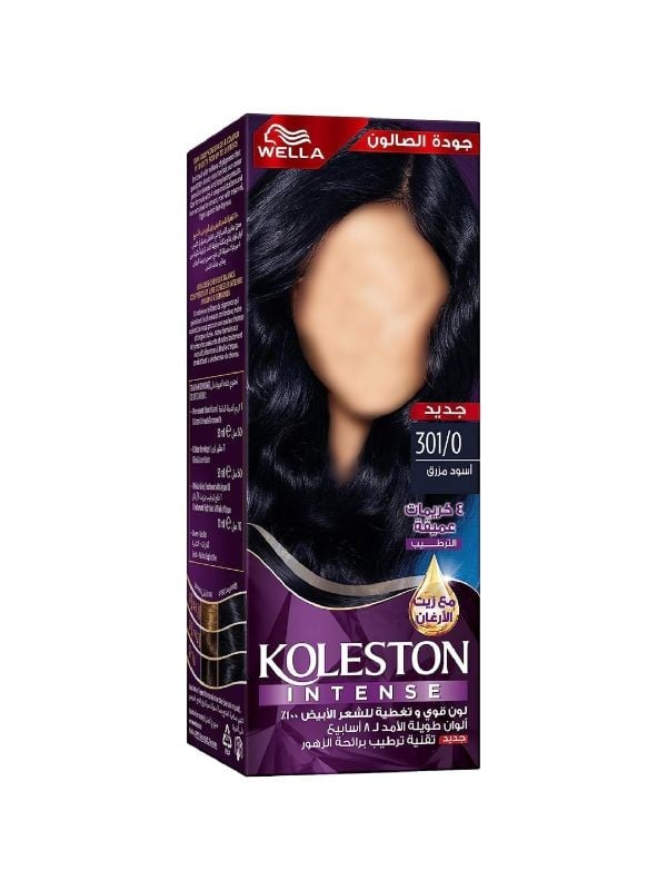 Best Black Hair Dye Permanent Blue Black 301/0 Wella Koleston 60ml