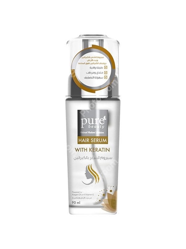 Hair Regrowth Serum Keratin Argan Oil Damage Repair Pure Beauty 90ml
