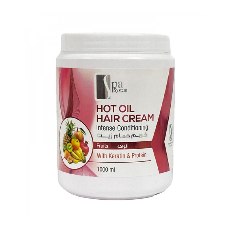 Spa System Fruit Hair Oil Cream for Dry Hair Repair, 1000 ml