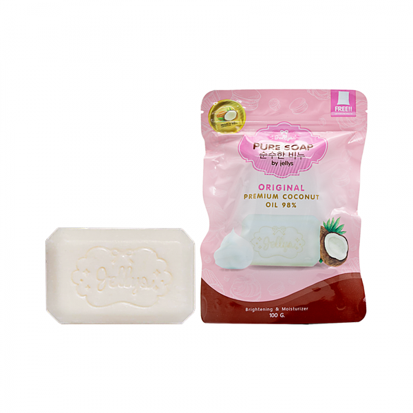 Natural Bar Soap Coconut Oil and Glutathione Jellys 100g