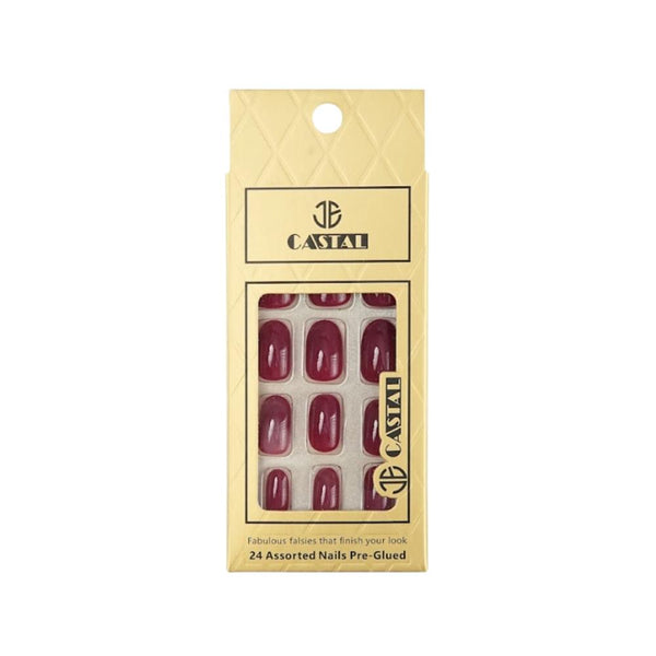 Castal Self-Adhesive Artificial Nails 24 Pieces Assorted Sizes