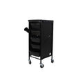 Salon System Black Salon Trolley with Side Stand - Model A192