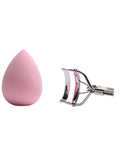 Eyelash Curler and Makeup Sponge Set Lifting Curling Beauty System Random Color